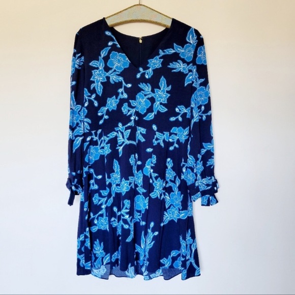 DRAPER JAMES Geranium Print Tie Sleeve Dress - Picture 7 of 15